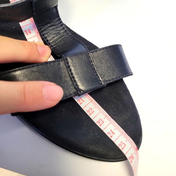 Aerosoles Black Sandals Heel 7 cm size us 8 super soft insole - Picture 13 of 15